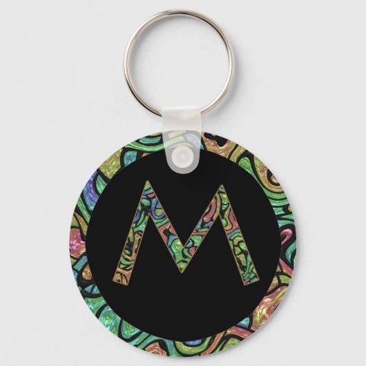 M Monogramm Schlüsselanhänger (Vorderseite)