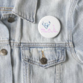 M.O.H Diamond Pink Letters Button (Beispiel)