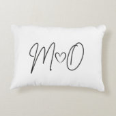 M+O Hochzeitstag Dekokissen (Rückseite)