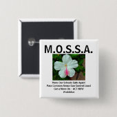 M.O.S.S.A. Knopf Button (Vorne & Hinten)