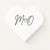 M+O Wedding Guest Book Notizblock (Rückseite)