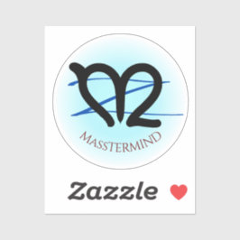 m-over-z MassTERMIND, benutzerdefinierter Text Aufkleber
