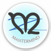 m-over-z MassTERMIND, benutzerdefinierter Text Aufkleber (Vorderseite)