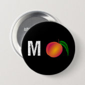 M-Peach Impeach Anti-Trump Button (Vorne & Hinten)