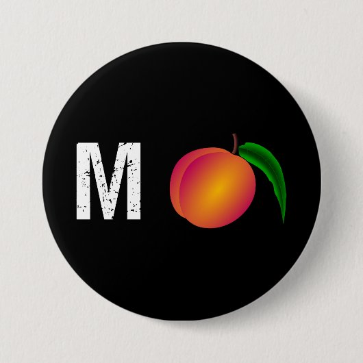 M-Peach Impeach Anti-Trump Button (Vorderseite)
