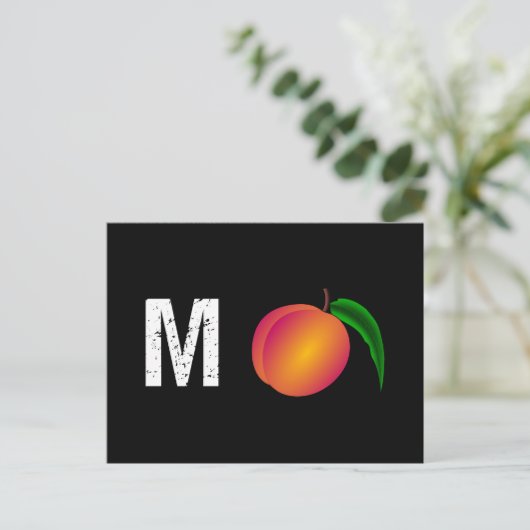 M-Peach Impeach Anti-Trump Postkarte (Stehend Vorderseite)