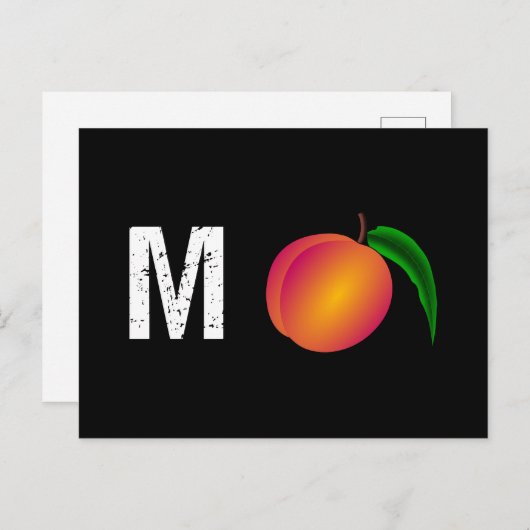 M-Peach Impeach Anti-Trump Postkarte (Vorne/Hinten)