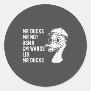 M R Enten M R Nicht O S M R Cm Wangs Lib M R Enten Runder Aufkleber