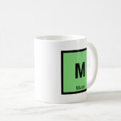 M - Regelmäßiges Kennzeichen der griechischen Chem Kaffeetasse (VorderseiteRechts)