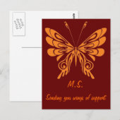 M.S. Butterfly Postkarte (Vorne/Hinten)