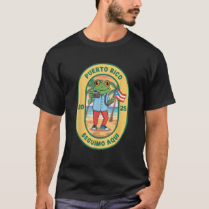 M s Fotos Puerto Rico Rican Flagge Lustiger Sapo C T-Shirt