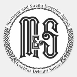 M&S Logo-Aufkleber Runder Aufkleber