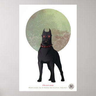 M&S Peaches Poster - Kunst, Dichtung und Musik