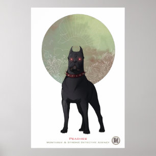 M&S Pfirsiche Poster - Kunst, Dichtung und Musik