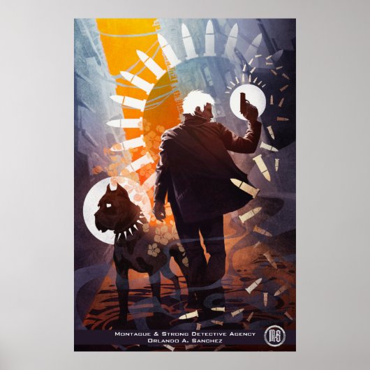 M&S Simon & Peaches Poster - Kunst von Galen Dara (Vorne)