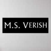 M.S. Verish Banner Poster (Vorne)
