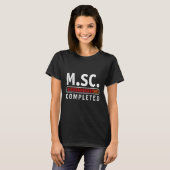 M Sc absolviert Master Master of Science T-Shirt (Vorne ganz)