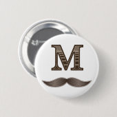 M-Schnurrbart Button (Vorne & Hinten)