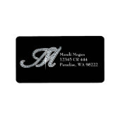 M-Skript "Diamond Bling" Adressaufkleber (Vorne)