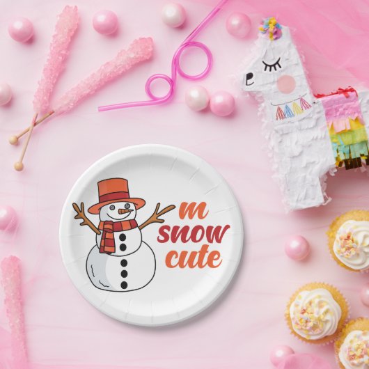 M SnowPaper Plate Pappteller (Party)