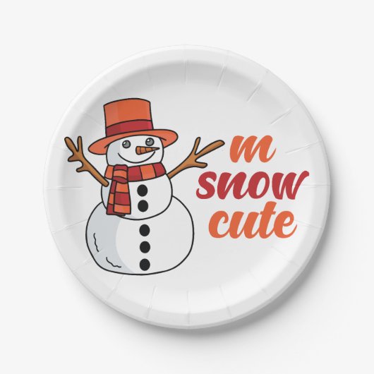 M SnowPaper Plate Pappteller (Vorderseite)