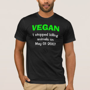 M Ⓥ Stoppen Sie, Tiere zu töten T-Shirt