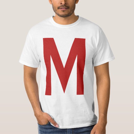 M T-Shirt (Vorderseite)