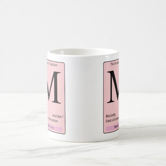 M Tasse des chemischen Alphabets (Mittel)