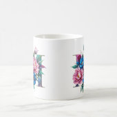 M Tasse für Kaffee - Blumendesign (Mittel)