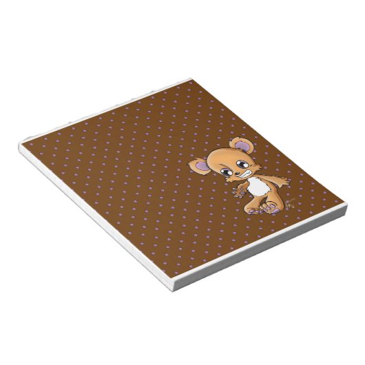 M. Teddy Notizblock (angewinkelt)