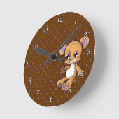 M. Teddy Runde Wanduhr (Winkel)