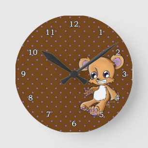 M. Teddy Runde Wanduhr
