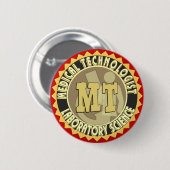 M.Ü.-ABZEICHEN-MEDIZINISCHER TECHNOLOGE - LABOR BUTTON (Vorne & Hinten)