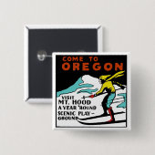 M.Ü. HAUBE OREGON - VINTAGE REISE BUTTON (Vorne & Hinten)