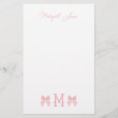 "M" - Ursprüngliche Stationäre Briefpapier (Vorderseite)