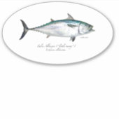 M Vinyl False Albacore Oval Sticker (Vorderseite)