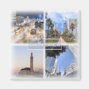 MA0028 Afrika, Marokko, Casablanca, Kühlschrank Magnet