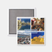 MA012 TANGIERS, Mosaik, Marokko, Afrika, Kühlschra Magnet (Vorderseite/Rückseite)