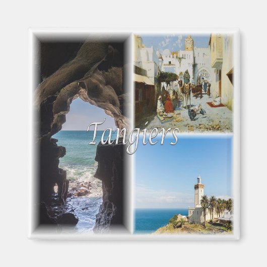MA013 TANGIERS, Mosaik, Marokko, Afrika, Kühlschra Magnet (Vorne)