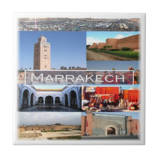 MA015 MARRAKECH, Marokko, Fliese (Vorderseite)