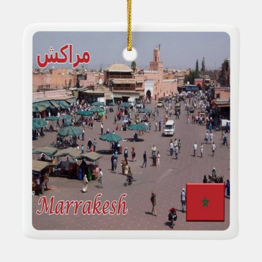 MA025 MARRAKESH, Marokko, Keramikornament (Rückseite)