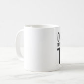 MA042 "ein Tag dieser Schreibtisch ist sauber " Kaffeetasse (Vorderseite Links)