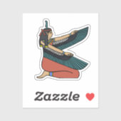 Ma’at (ägyptische Göttin) Aufkleber (Blatt)