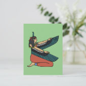 Ma’at (Ägyptische Göttin) Postkarte (Stehend Vorderseite)
