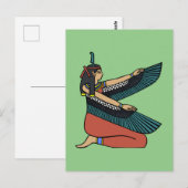 Ma’at (Ägyptische Göttin) Postkarte (Vorne/Hinten)