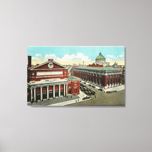 MA Avenue View of Symphony, Garticultural Leinwanddruck (Vorderseite)