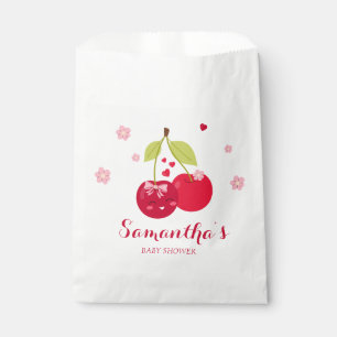 Ma Cherie Cherry Pink Coquette Girl Babydusche Geschenktütchen