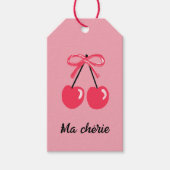 Ma chérie Kirschgeschenk Geschenkanhänger (Vorderseite)