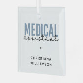 MA | Klinischer Assistent Ornament Aus Glas (Vorderseite links)