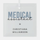 MA | Klinischer Assistent Ornament Aus Glas (Vorderseite)